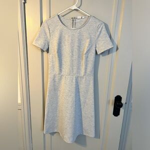 GAP Heathered Gray Crew Neck T-shirt Dress